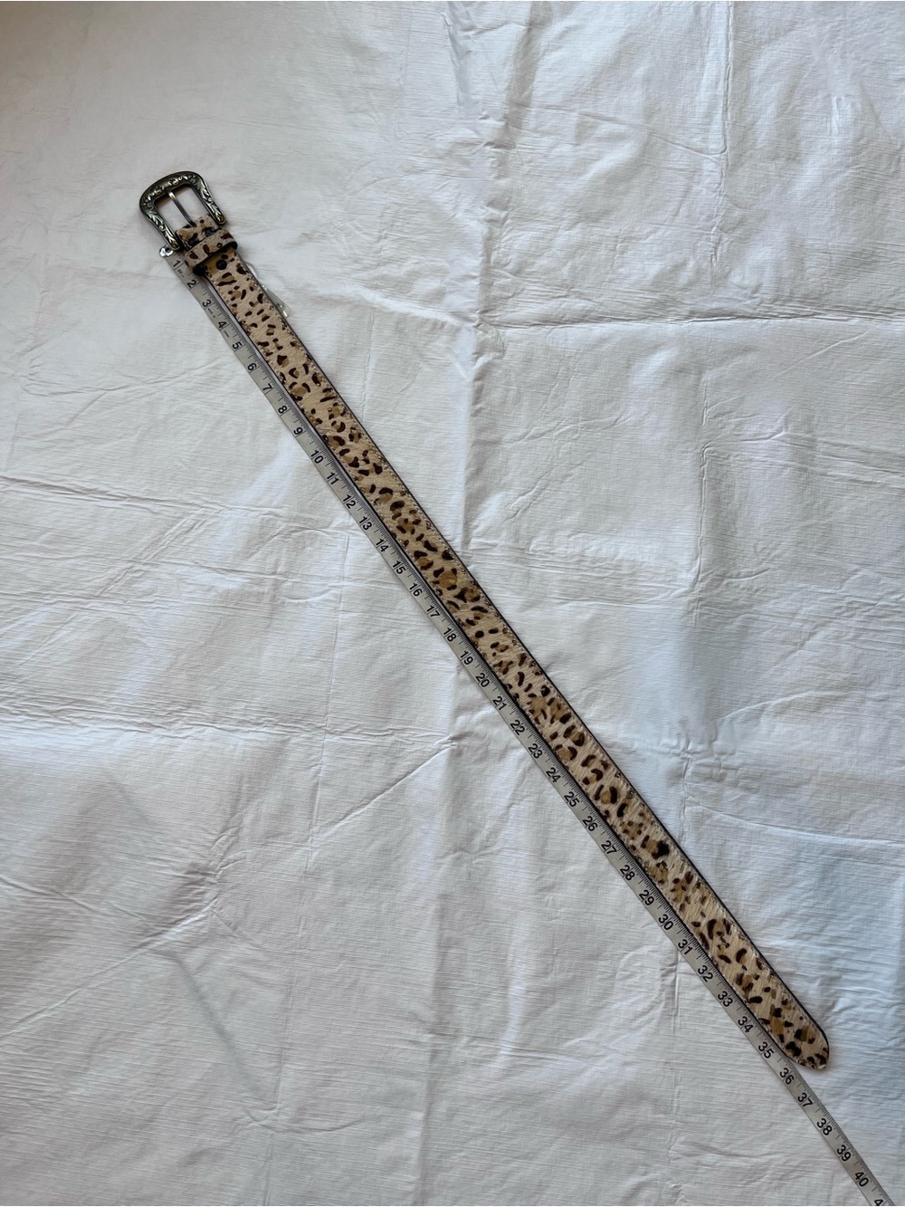Angel Ranch Calf Hair Western Cheetah Belt - Picture 8 of 9